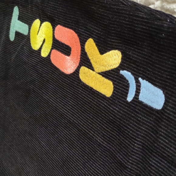 NWT TSUKI Market Size 34 Mischief Corduroy Trouser Spellout Leg Pants - Picture 4 of 15